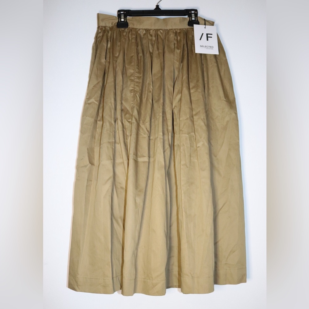 Selected femme | cotton midi knit skirt Size 38